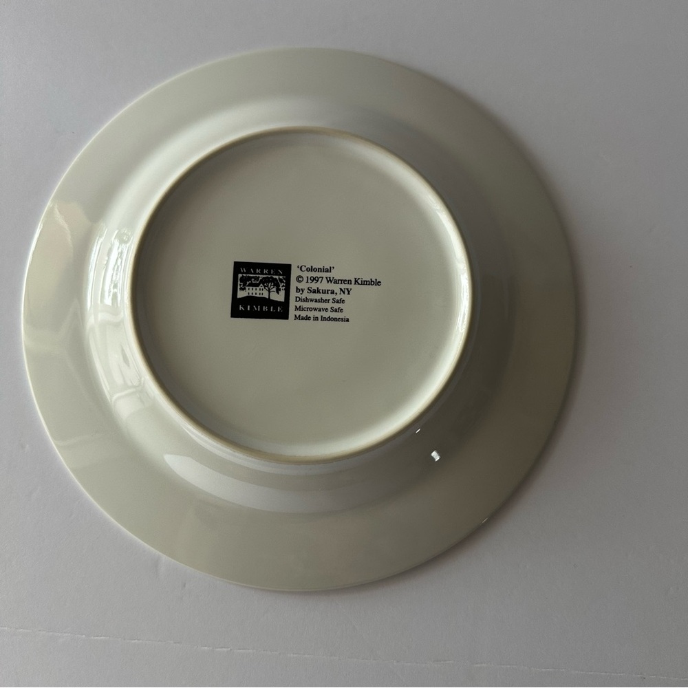 Sakura Warren Kimble Colonial Salad Plate Flag Design Replacement - Picture 4 of 5